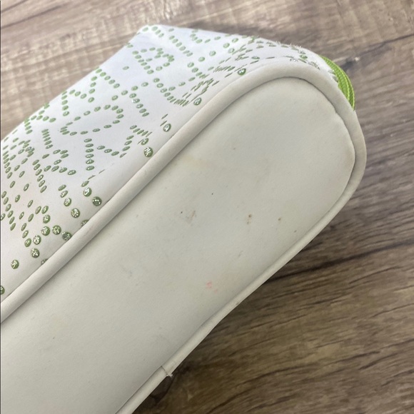 Green Polka Dot Cosmetic Bag - Picture 3 of 8